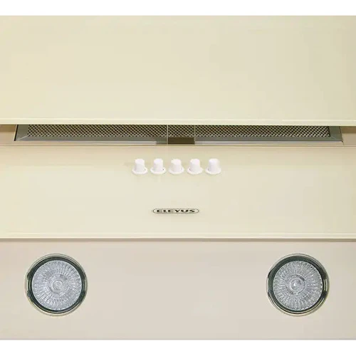 Витяжка Eleyus ACCENT 1000 LED 60 BG: Матеріал корпусу фарбований метал, скло