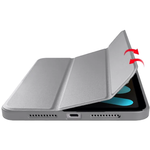 Аксессуар для iPad BeCover Case Book Soft TPU Tri Fold Gray for iPad Mini 7 2024 (712446) фото 5