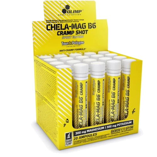 Olimp Chela-Mag B6 Cramp Sport Edition Shot Комплекс витамин со вкусом вишни 20 ампул