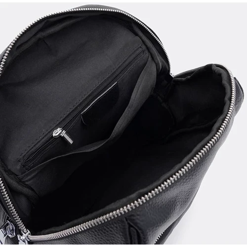 Жіночий рюкзак Keizer чорний (K18805bl-black): Фактура Матовая, Зернистая