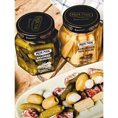 Початки кукурудзи консервовані Rolnik Premium 300 г (5900919002223): Вага нетто 300 г