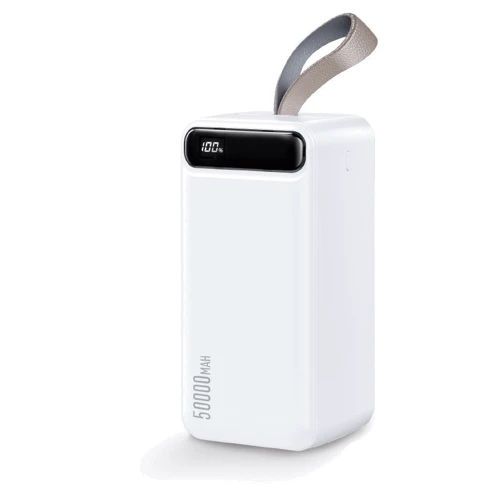 Зовнішній акумулятор Wekome Power Bank 50000mAh Minre Digital Display White (WP-283)