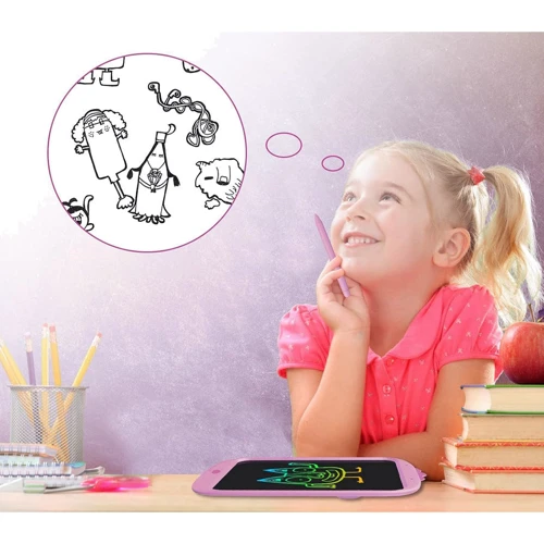 Детский LCD планшет для рисования Beiens Утенок 10” Multicolor розовый (К1001pink)