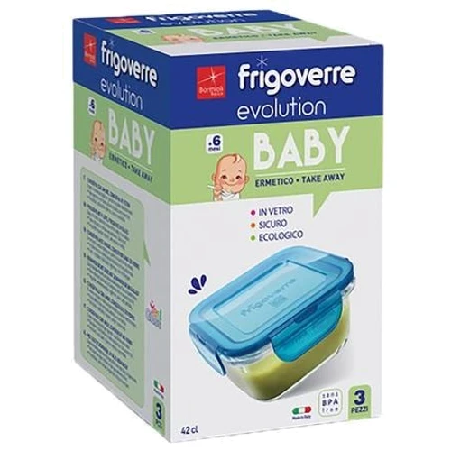 Емкость для хранения Bormioli Rocco Evolution Baby Набор 3 шт. 0.42 л (389116GSG021990)