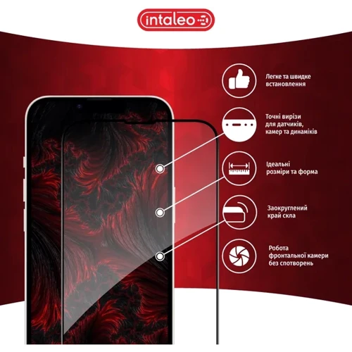 Захисне скло для iPhone Intaleo Tempered Glass Full Glue Black для iPhone 16e: Тип аксесуара захисне скло