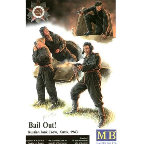 Набор фигурок Master Box Выпрыгиваем! Русский экипаж танка, Курск 1943 (MB3532): Производитель Master Box