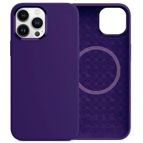 Чехол для iPhone Comma Magnetic Silicone Nature Series Purple for iPhone 15 Pro Max