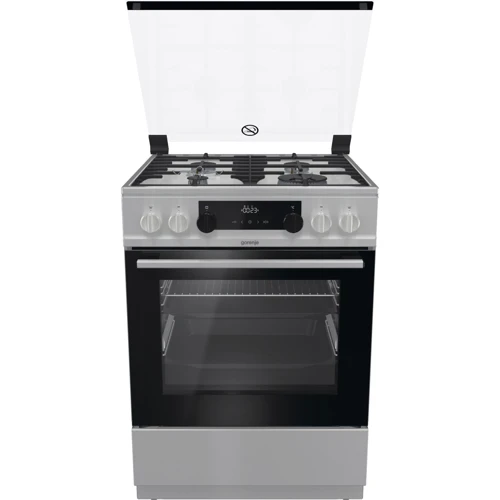 Плита комбінована Gorenje KS6350XA: Управління механическое, электронное