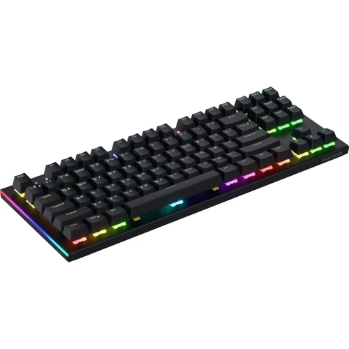 Клавиатура HATOR Gravity X TKL Aurum Orange Linear Black (HTK550UA): Тип клавиш мембранный