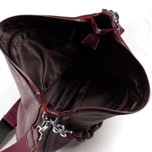 Жіноча сумка через плече Alex Rai 02-09 9503-9 wine-red бордова (35571): Країна виробник Китай