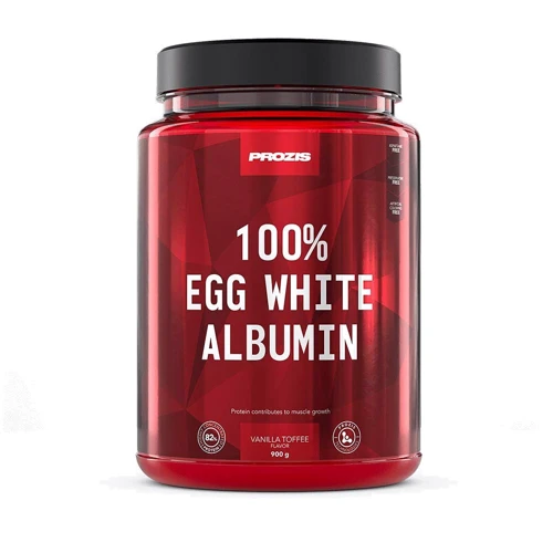 Протеин Prozis 100% Egg White - Albumin 900 g Vanilla Toffee