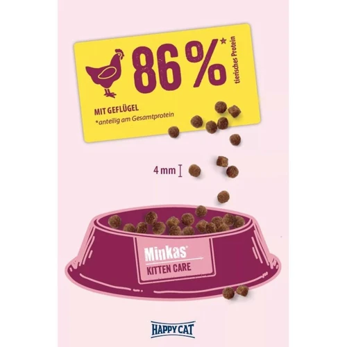Сухой корм Happy Cat Minkas Kitten Care Geflugell для котят с птицей 0.5 кг (70629): Тип Сухой корм