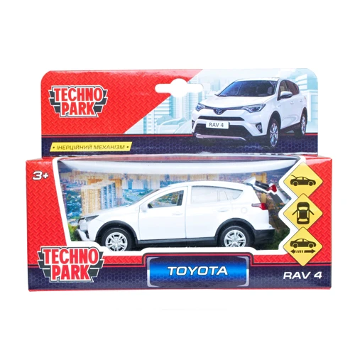 Автомодель - TOYOTA RAV4 (белый, 1:32)