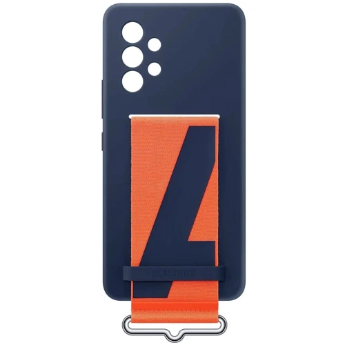 Чехол для телефонов Samsung Silicone with Strap Cover Navy (EF-GA536TNEGRU) for Samsung A536 Galaxy A53: Цвет синий