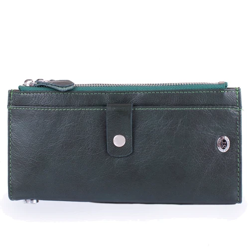 Жіночий гаманець ST Leather Accessories темно-зелений (NST420-green)