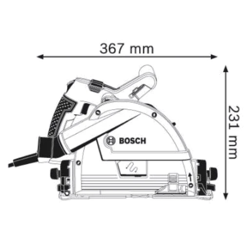 Дисковая пила Bosch GKT 55 GCE (0601675000): Мощность, Вт 1400