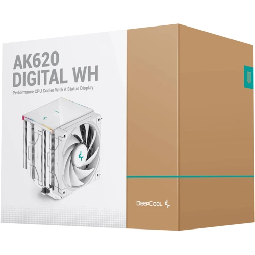 Кулер Deepcool AK620 Digital WH (R-AK620-WHADMN-G): Потужність, що розсіюється, Вт 260