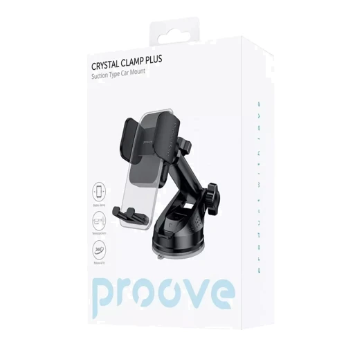 Держатель Proove Car Holder Crystal Clamp Plus Suction Type Black (CHCSP0000001): Производитель Proove