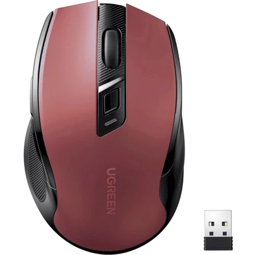 Мышь UGREEN MU006 Ergonomic Red (25752): Интерфейс подключения Wireless