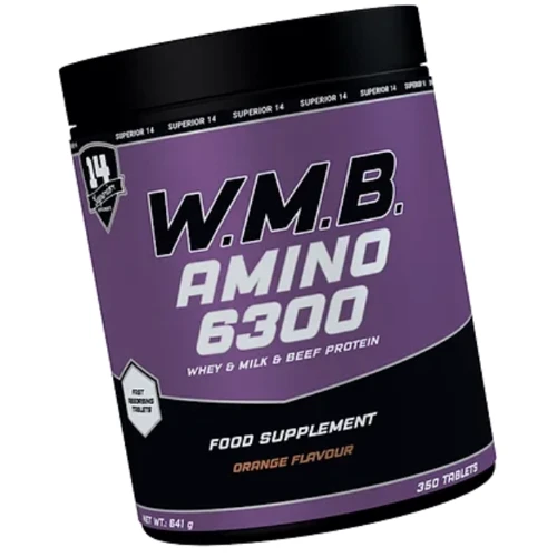 Аминокислота для спорта Superior W.M.B. Amino 6300 350 tab / 58 servings / Orange