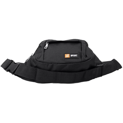 Чоловіча поясна сумка Valiria Fashion чорна (4DETBP3256-2-1): Фактура Ткана