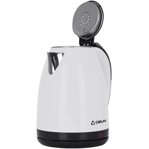 Электрочайник Delfa DK 3520 X White: Тип нагревательного элемента дисковый (скрытый)