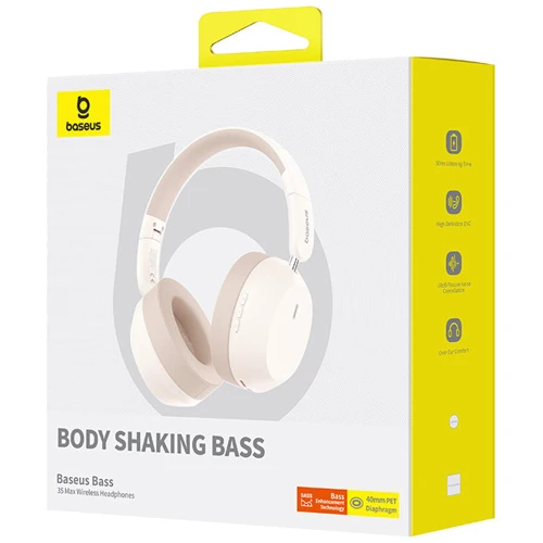 Наушники Baseus Bass 35 Max White фото 6