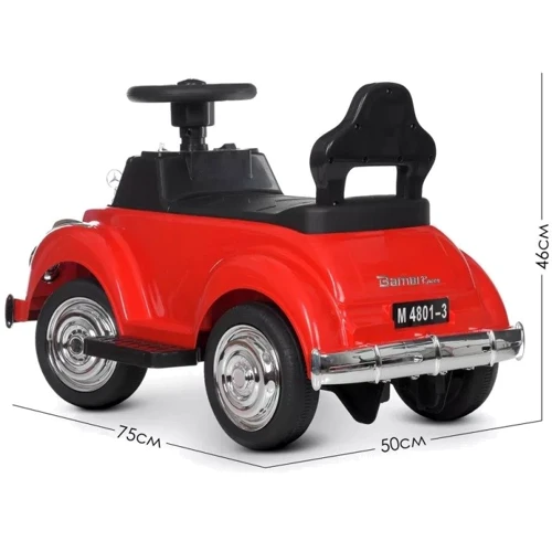 Каталка-толокар Bambi Racer Машина 2в1 червоний (M 4801-3)