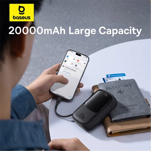 Внешний аккумулятор Baseus Power Bank 20000mAh Qpow Pro FC 22.5W Black (P10067103113-00) фото 12