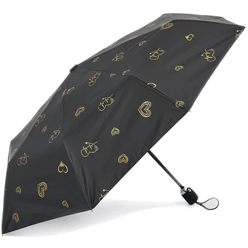 Зонт женский автомат Monsen черный (C1Rio10-black): Фасон Складной (3 сложения)