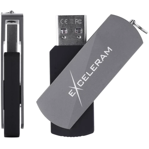 USB-флешка eXceleram 64GB P2 Series USB 2.0 Grey/Black (EXP2U2GB64) фото 3