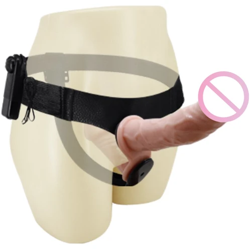 Страпон LYBAILE Ultra Passionate Harness Dual Vibration Flesh