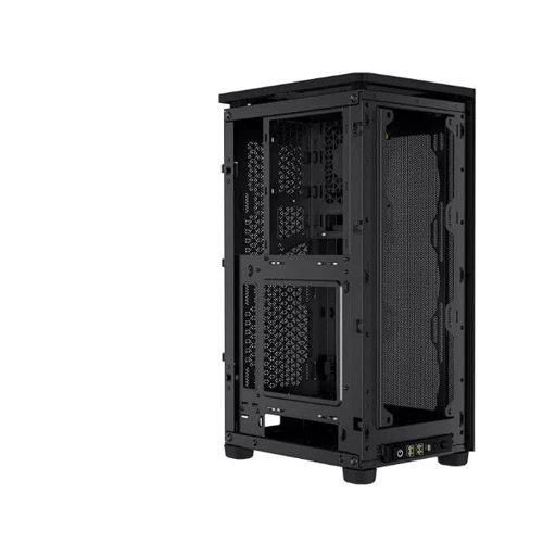 Корпус Corsair 2000D AIRFLOW Black (CC-9011244-WW): Материал передней панели пластик, сталь