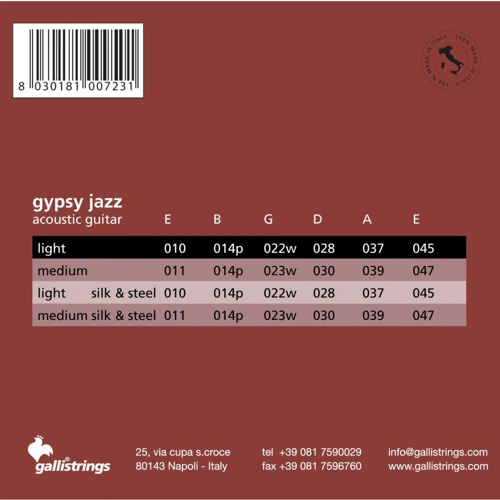 Струна для гитар Струны для акустической гитары Gallistrings GSB10BE BALL END LIGHT: Назначение Для акустической гитары