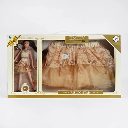 Лялька Emily QJ069 в наборі спідниця для дитини: Висота, см 29