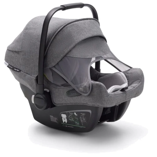 Автокресло-переноска Nuna Turtle Air Grey 0+ серый (S002789003): Группа 0+ (до 13 кг), автокресло-переноска