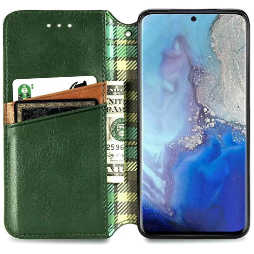 Чехол для телефонов Mobile Case Getman Cubic Green for Xiaomi Redmi Note 10 Pro: Материал искусcтвенная кожа и термополиуретан