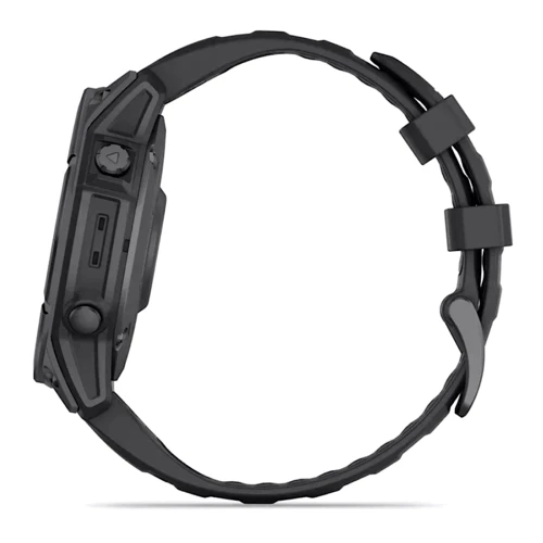 Смарт-часы Garmin Fenix E 47mm Slate Grey Steel with Black Silicone Band (010-03025-01) фото 12