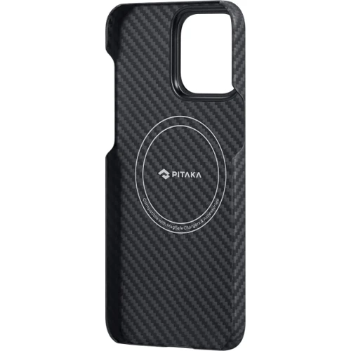 Чехол для iPhone Pitaka MagEZ Case 4 Twill 1500D Black/Grey (KI1501P) for iPhone 15 Pro