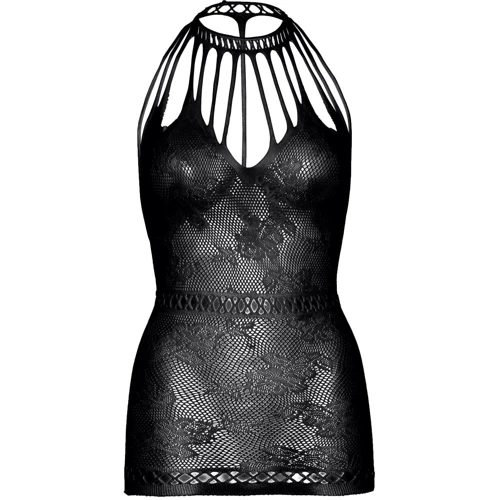 Ажурное платье-сетка Leg Avenue Lace mini dress with cut-outs Black, one size