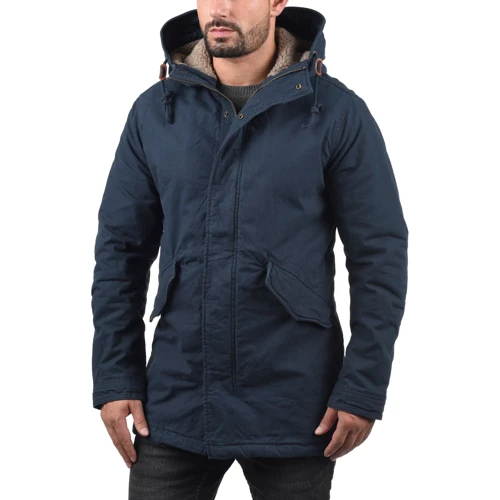 Парка Jack & Jones 95939347 54 синяя зимняя с капюшоном: Тип застежки На молнии