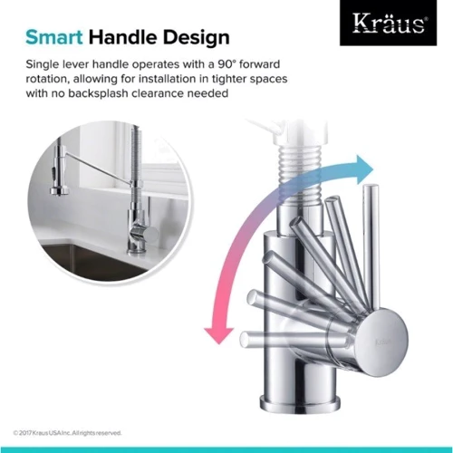 Змішувач для кухонного миття Kraus KPF-1610SFSCH