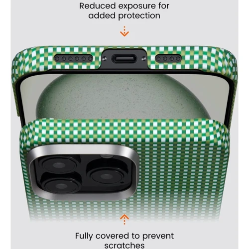 Чехол для iPhone Pitaka Forest Green Ultra-Slim Case Forest Green (KI1602PFOR) for iPhone 16 Pro Max: Тип чехла накладка на заднюю часть