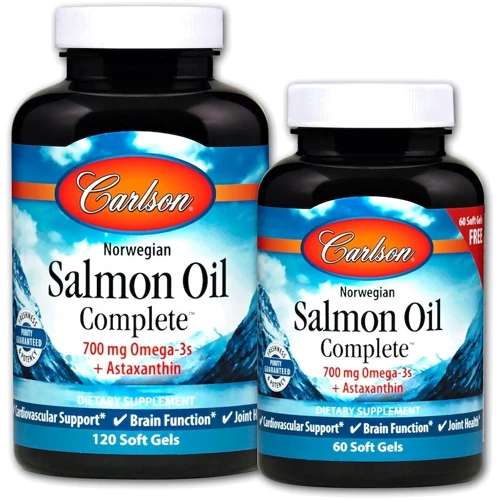 Carlson Labs Salmon Oil Complete 120 + 60 caps Лососевий жир