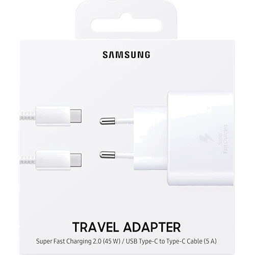 Зарядное устройство Samsung USB-C Wall Charger with Cable USB-C 45W White (EP-TA845XWEGRU) фото 5