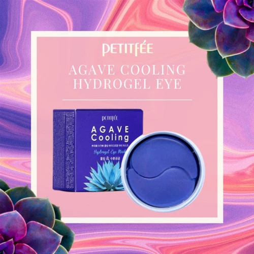 Petitfee Agave Cooling Hydrogel Eye Mask Гідрогелеві охолоджуючі патчі для очей з екстрактом агави 60 шт.: Призначення 
