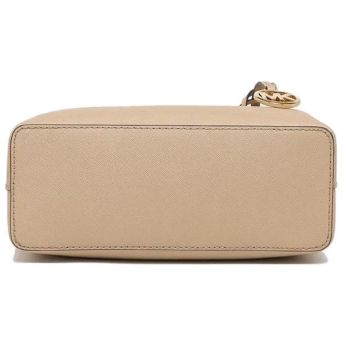 Женская сумка тоут Michael Kors бежевая (192877690887): Фактура Сафьяно, Матовая