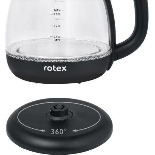 Электрочайник Rotex RKT80-B: Тип нагревательного элемента диcковый (cкрытый)