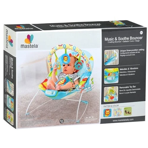 Шезлонг-качалка Mastela Music&Soothe Bouncer (6875) фото 5
