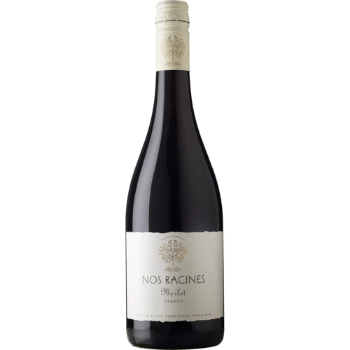 Вино Nos Racines Merlot Pays D'OC IGP, червоне, сухе, 0.75л 13.5% (PRV12231119208)